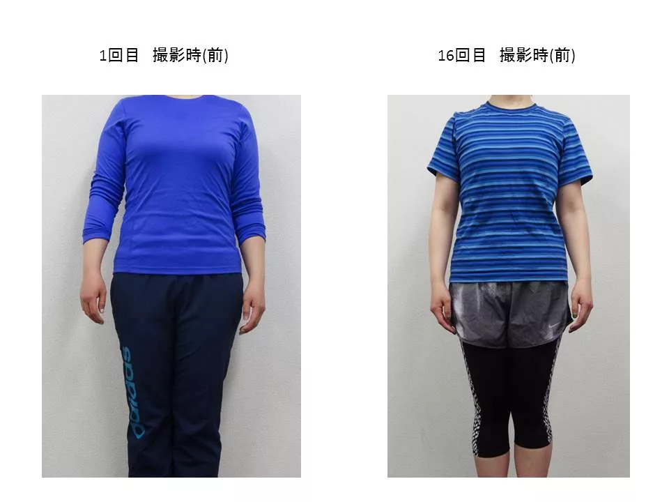 30代女性のお客様の前からの写真