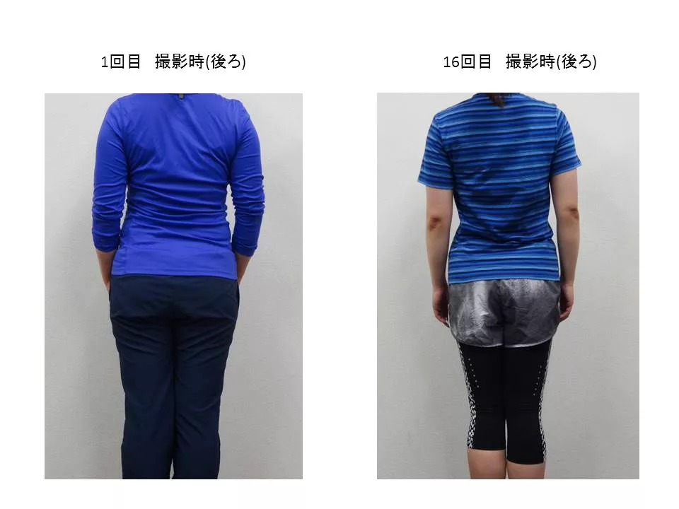 30代女性のお客様の後ろからの写真