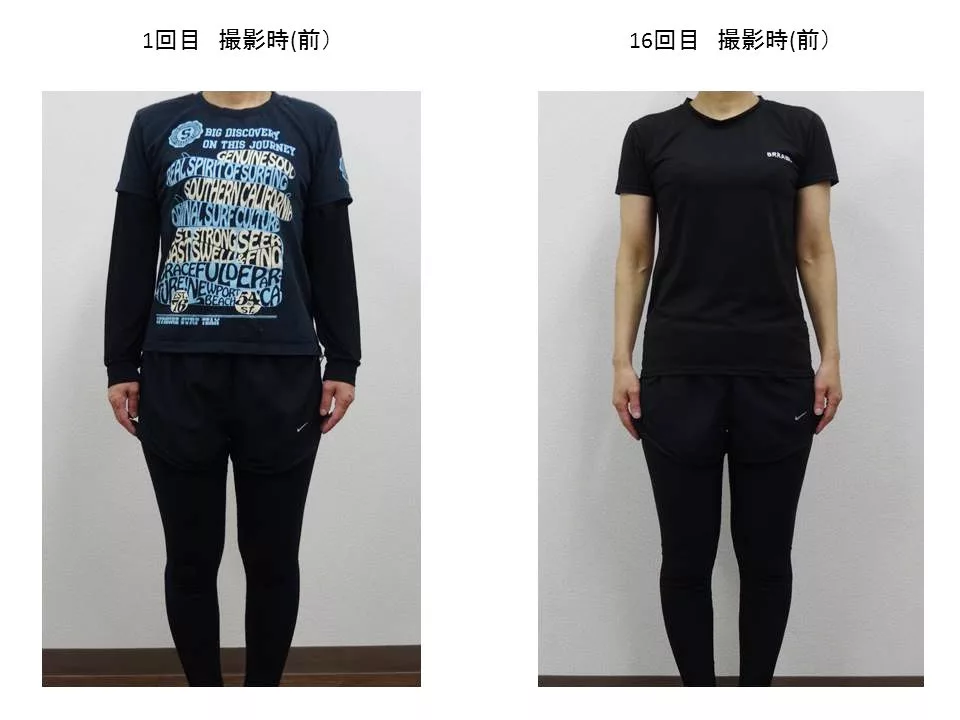 40代女性のお客様の前からの写真