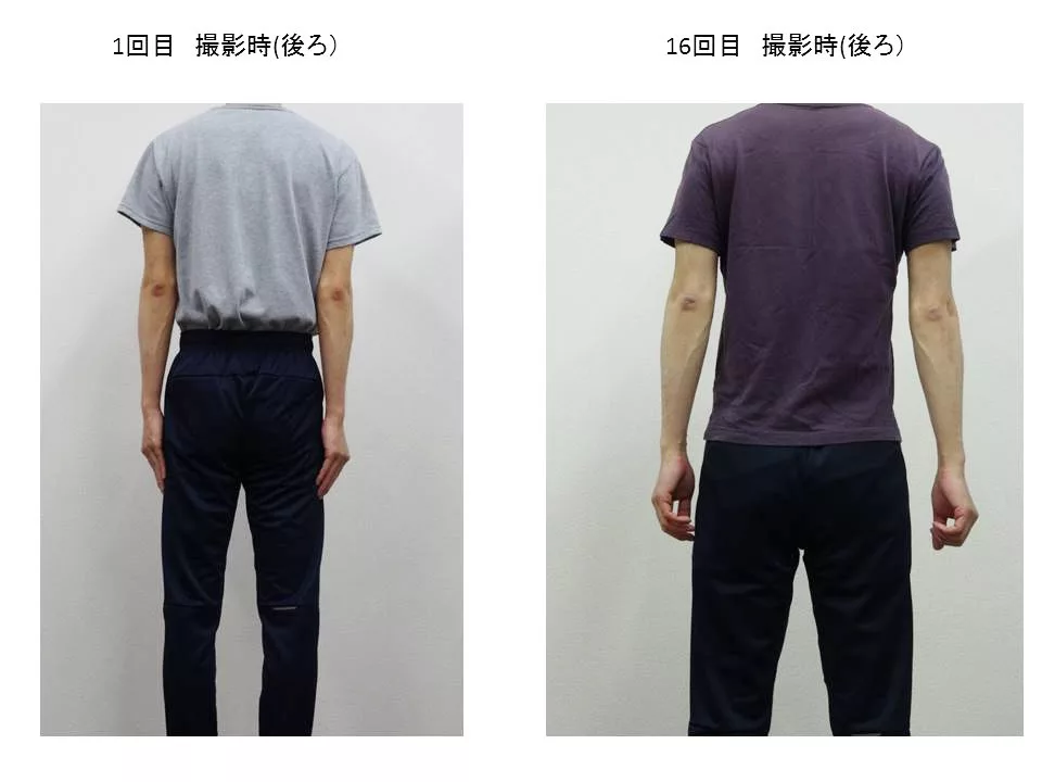 30代男性のお客様の後ろからの写真