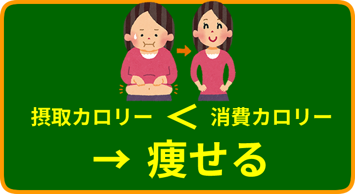 痩せる摂取カロリー消費カロリー
