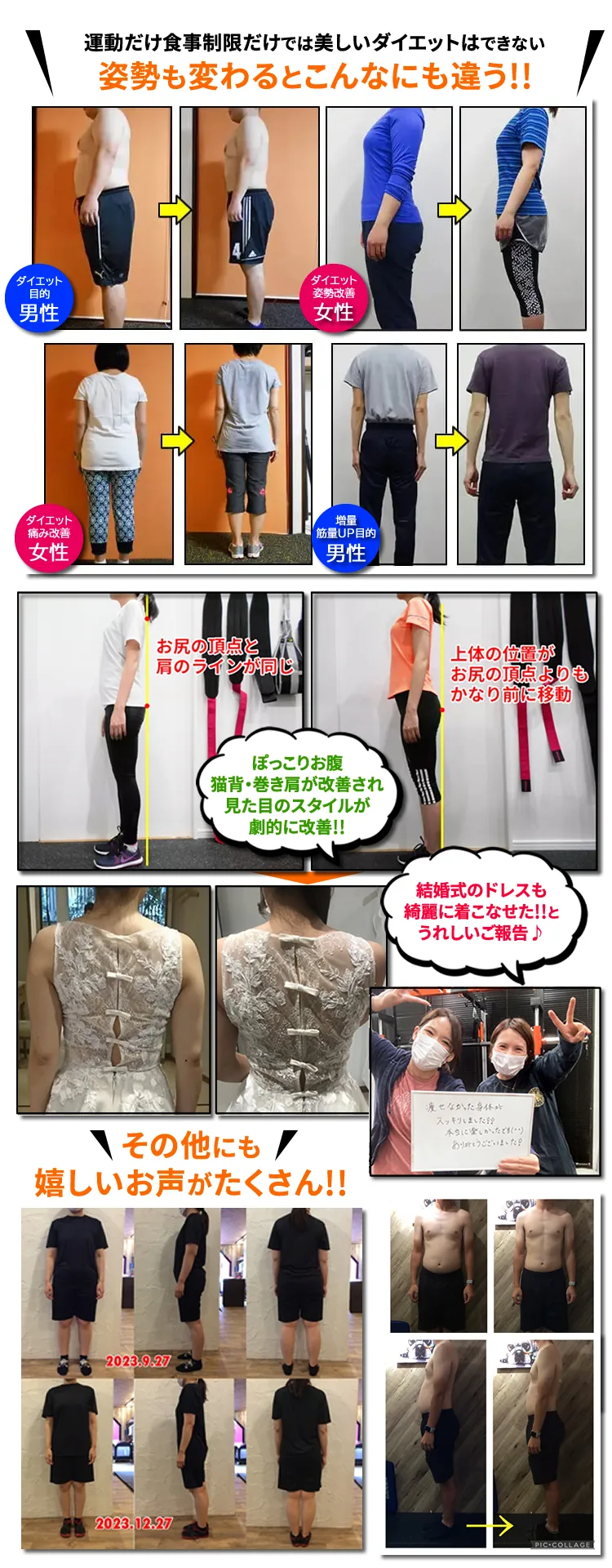 トレーニングの効果・お客様の変化