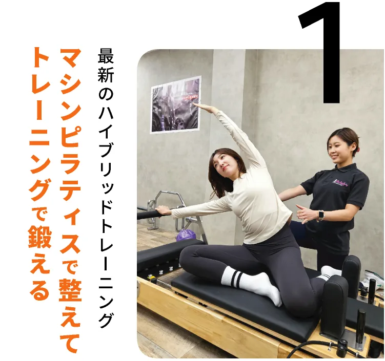 マシンピラティスで整えてトレーニングで鍛える